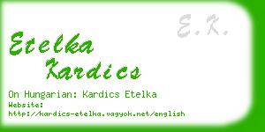 etelka kardics business card